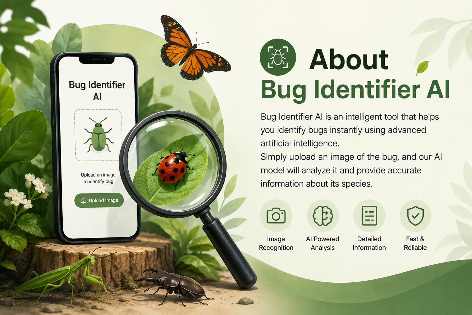 Beautiful butterfly identified by BugIdentifier AI