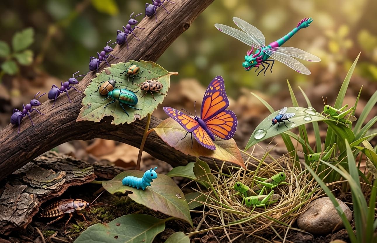 Various insects identified by AI